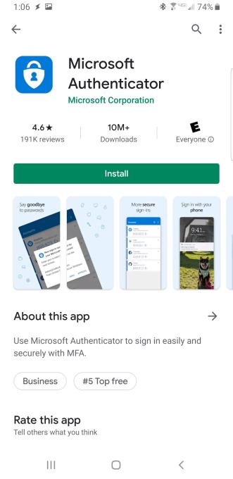 ms authenticator app 5