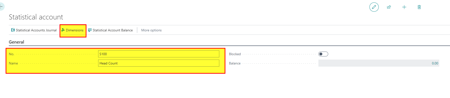 Statistical General Ledger 