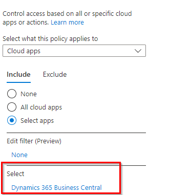 Restricted Access to Business Central SaaS 20