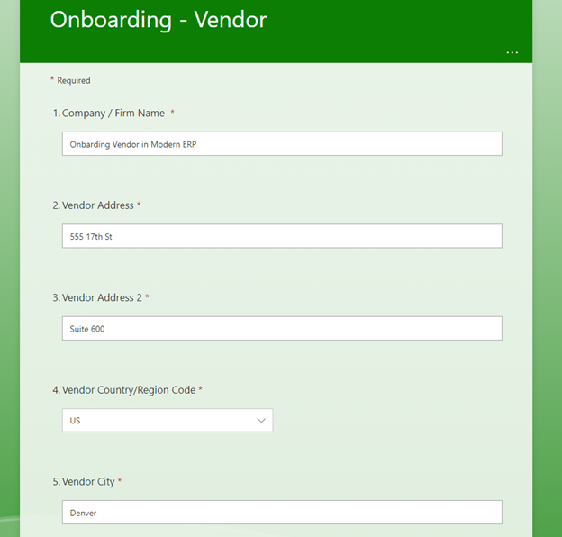 Seamless Onboarding of Customers and Vendors Using Business Central ERP 26