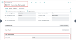 Dynamics 365 Business Central – Cost Accounting - Long View Systems