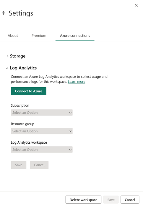 Configure Azure Log Analytics for Power BI 6